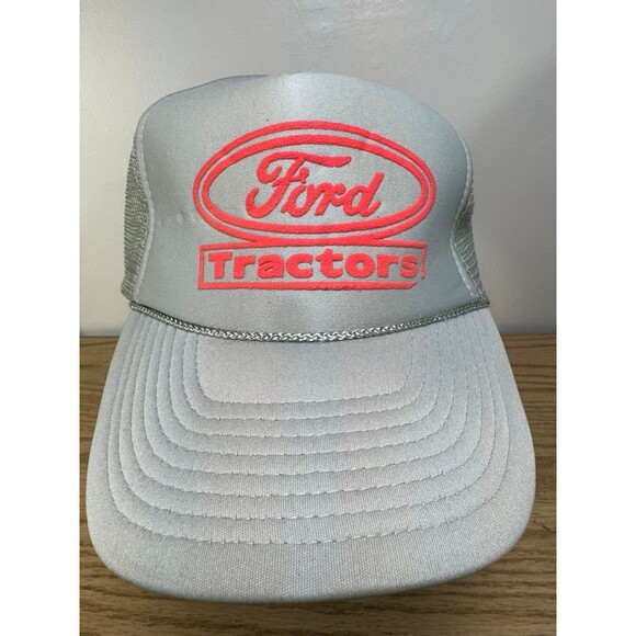Vintage Ford Tractors Trucker Mesh‎ Rope Snapback Hat Nissun - Picture 2 of 8